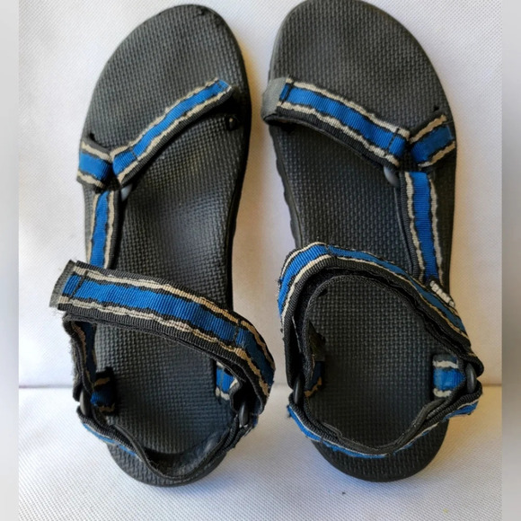 MEN'S TEVA SANDALS WITH HOOK &‎ LOOP CLOSURES (sz 12) - Picture 1 of 5